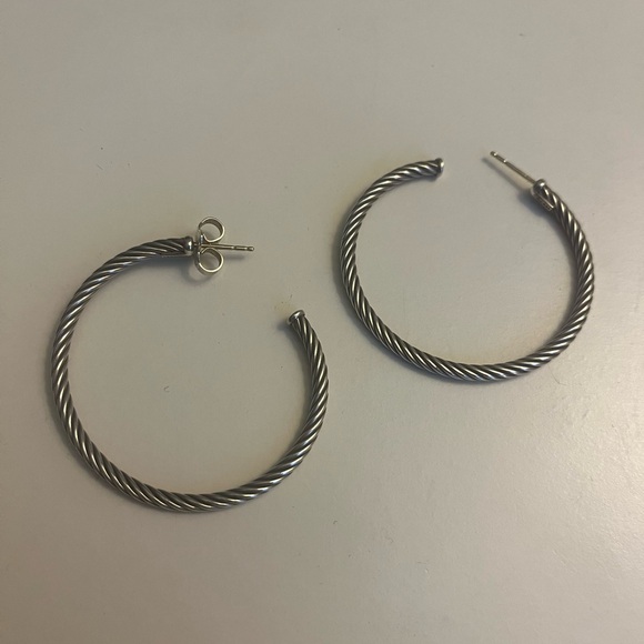 David Yurman Cable Hoop Earrings - Picture 4 of 4